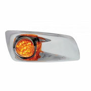 Bumper Light Bezel w/19 Amber LED Watermelon Light For 2007-17 KW T660-Passenger -Amber Lens