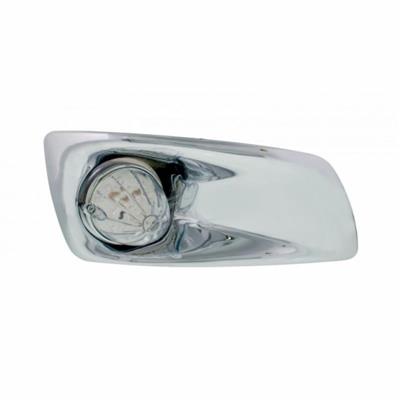 Bumper Light Bezel w/19 Amber LED Watermelon Light For 2007-17 KW T660-Passenger -Clear Lens