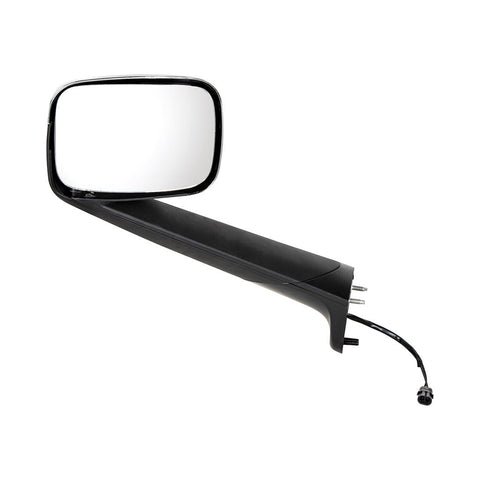 Chrome Hood Mirror With Heated Lens For 2018-2020 Freightliner Cascadia -Driver