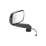 Black Hood Mirror With Heated Lens For 2018-2020 Freightliner Cascadia -Driver