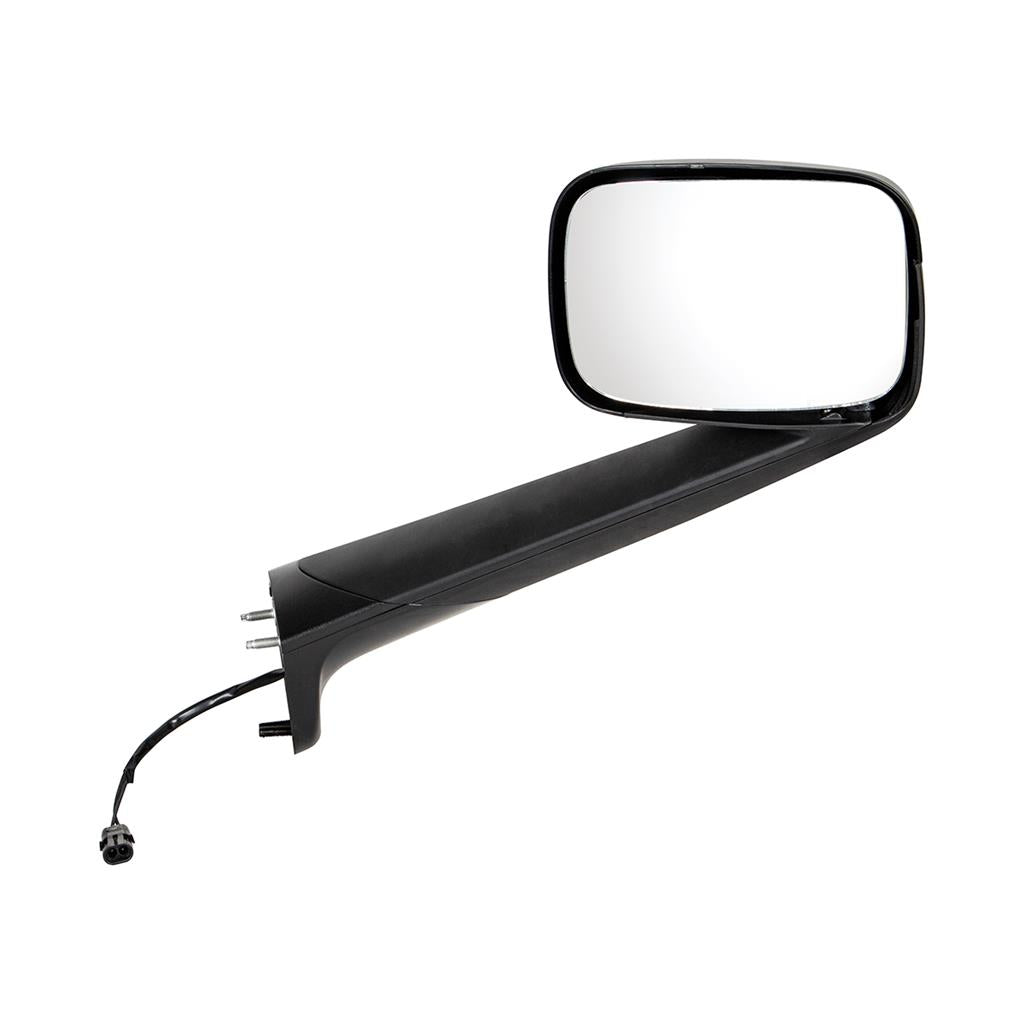 Black Hood Mirror With Heated Lens For 2018-2020 Freightliner Cascadia  -Passenger