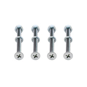 Chrome Floor Stand Mounting Hardware Only (4 Pack)