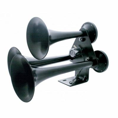 Black 3 Trumpet Train Horn