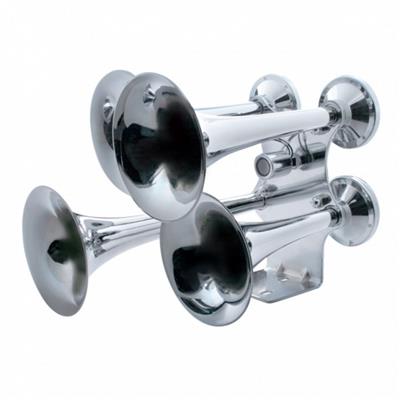 4 Trumpet Chrome Train Horn - Standard Duty