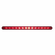 14 LED 12" LIGHT BAR WITH BLACK HOUSING - RED LED/RED LENS