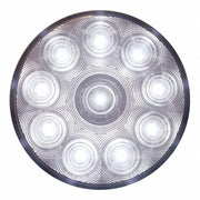 10 WHITE LED 4" UTILITY/AUXILIARY LIGHT - CLEAR LENS 