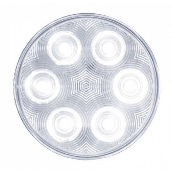 6 WHITE LED 4" BACK-UP LIGHT - CLEAR