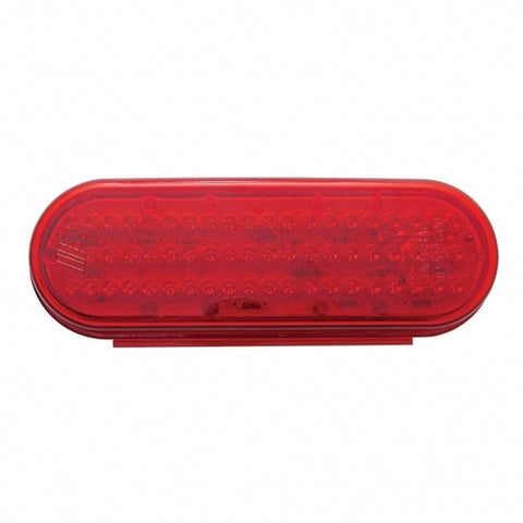 60 RED LED OVAL S/T/T LIGHT W/ TERMINAL - RED LENS