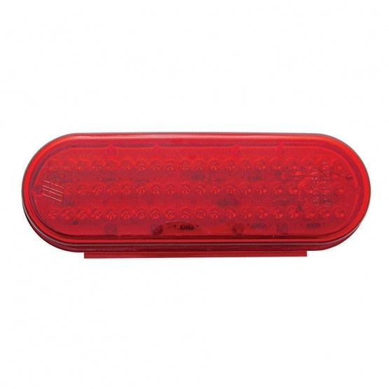 60 RED LED OVAL S/T/T LIGHT W/ TERMINAL - RED LENS