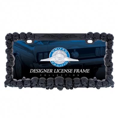 Black Skull License Plate Frame