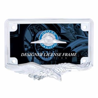 Chrome Eagle Motorcycle License Plate Frame