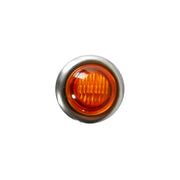 ROUND MARKER LIGHTS MINI 3/4 INCH WITH STAINLESS BEZEL