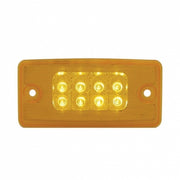 8 AMBER LED FREIGHTLINER RECTANGULAR REFLECTOR CAB LIGHT - AMBER LENS