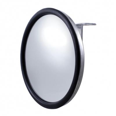 5" Stainless Steel Convex Mirror With Centered Mounting Stud