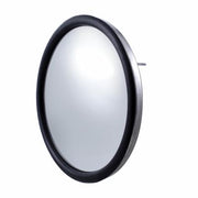 8 1/2" Stainless Steel Convex Mirror With Centered Mounting Stud