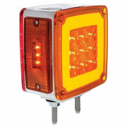 28+3 AMBER /28 RED LED DOUBLE STUD SQUARE DOUBLE FACE "GLO" SIGNAL LIGHT - PASSENGER