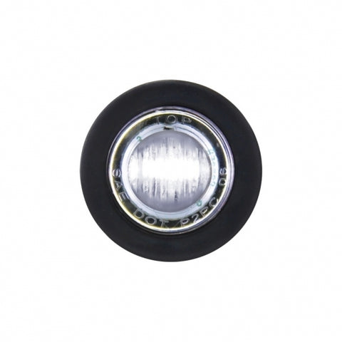 3 WHITE LED MINI CLEARANCE/MARKER LIGHT WITH CLEAR LENS
