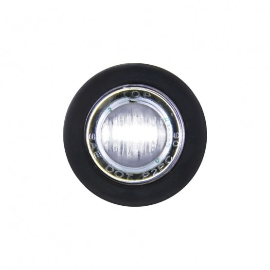 3 WHITE LED MINI CLEARANCE/MARKER LIGHT WITH CLEAR LENS