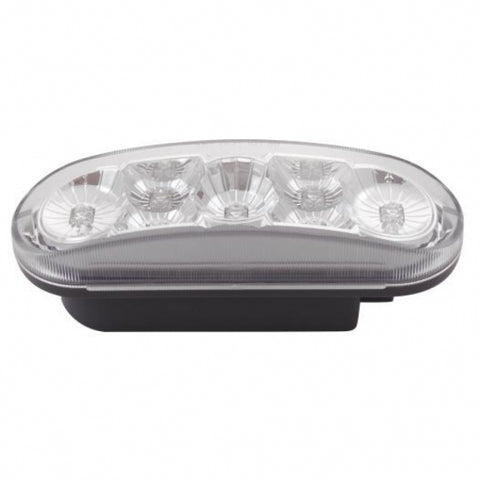 7 AMBER LED OVAL S/T/T & P/T/C LIGHT - AMBER LENS