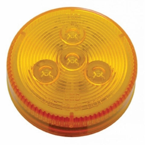 4 AMBER LED W/ 2 1/2" LOW PROFILE CLEARANCE/ MARKER LIGHT - AMBER LENS