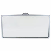 Rectangular Chrome Plated Aluminum Interior Rear View Mirror With Glue-On Mount