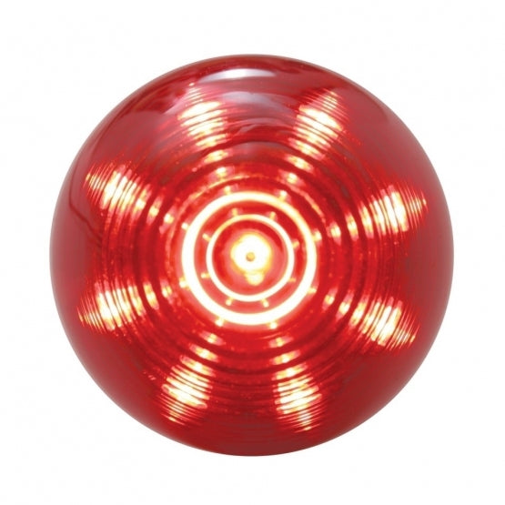 9 RED LED 2" BEEHIVE CLEARANCE/MARKER LIGHT - RED LENS 