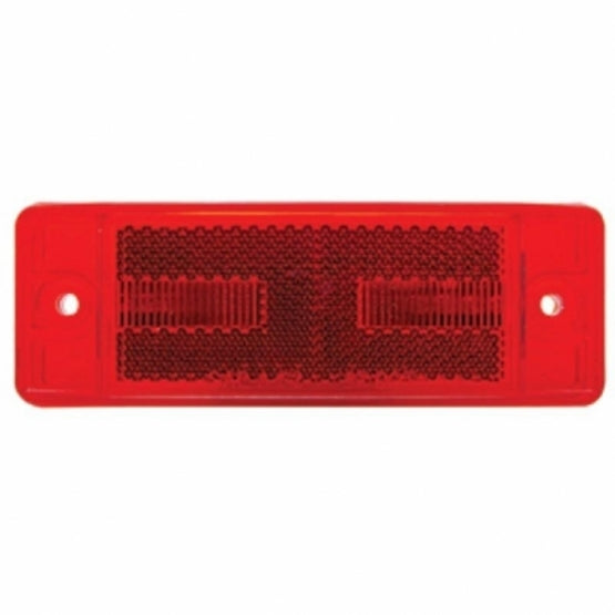 8 RED LED RECTANGULAR CLEARANCE/MARKER LIGHT - RED LENS 