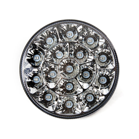 REVERSE LIGHT 4IN ROUND WHITE 16 LED W/RUBBER GROMMET