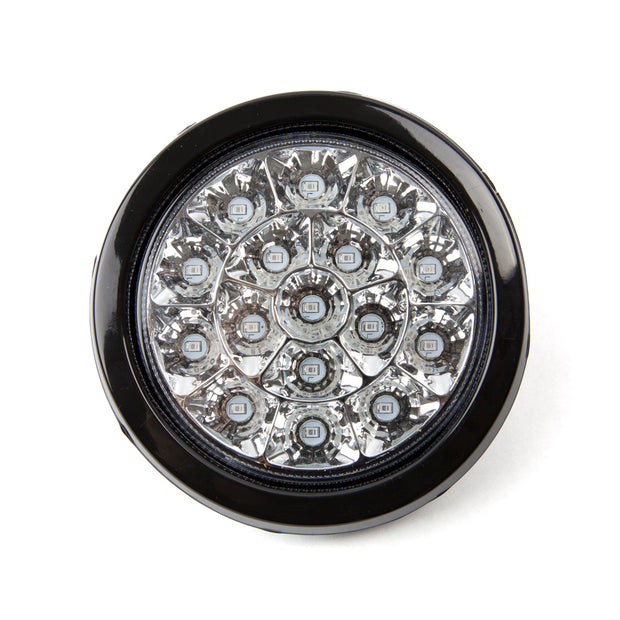 REVERSE LIGHT 4IN ROUND WHITE 16 LED W/RUBBER GROMMET