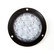 REVERSE LIGHT 4INCH ROUND 16 LED WHITE W/SS FLANGE