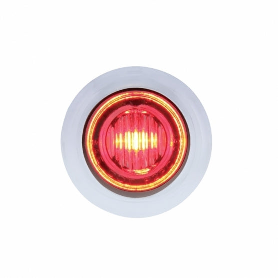 3 LED 3/4" "DOUBLE FURY" DUAL COLOR MINI CLEARANCE/MARKER LIGHT WITH BEZEL - AMBER/RED