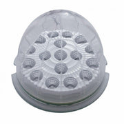 17 RED LED ROUND REFLECTOR AUXILIARY/CAB LIGHT - CLEAR LENS 