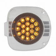 22 AMBER LED FREIGHTLINER FRONT TURN SIGNAL LIGHT WITH REFLECTOR - CLEAR LENS