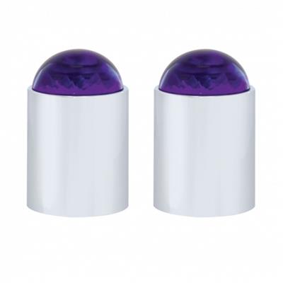 Stainless Bumper Guide Kit w/ Dome Lens Top - Purple Lens