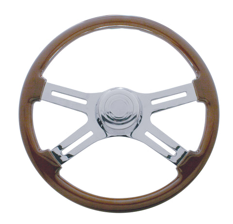 18" Chrome 4 Spoke Steering Wheel