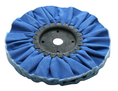 8" Blue Treated Airway Buff - 3/4" Arbor