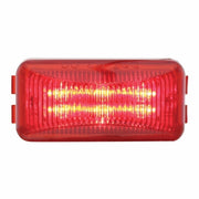 6 RED LED SMALL RECTANGULAR CLEARANCE/MARKER LIGHT - RED LENS 