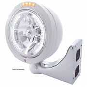 S.S. PB "BULLET" PB HEADLIGHT W/ AMBER DUAL FUNCTION SIGNAL LIGHT - 34 WHITE LED CRYSTAL HALOGEN