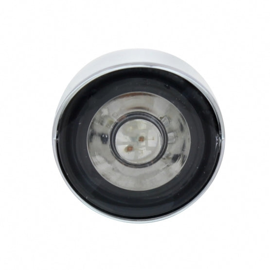 3 HIGH POWER LED 1" AUXILIARY/UTILITY LIGHT WITH VISOR - DUAL FUNCTION - AMBER LED/AMBER LENS