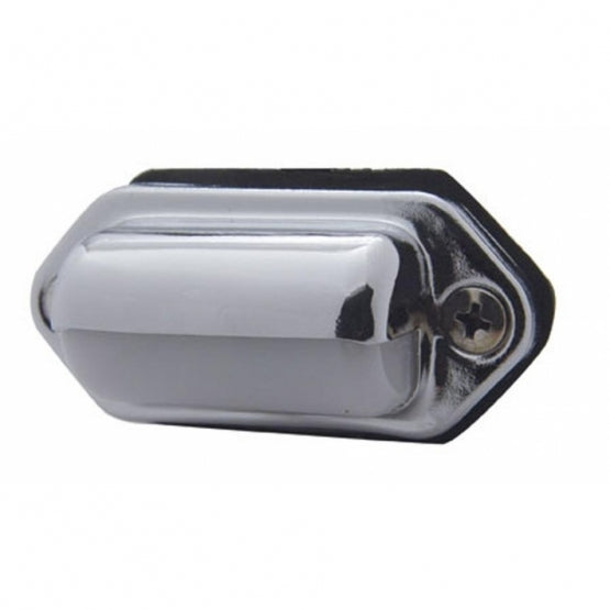  OBLONG LICENSE LIGHT W/ CHROME HOUSING