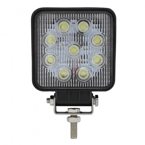 9 HIGH POWER 3 WATT LED SQUARE WORK LIGHT - COMPETITION SERIES