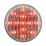 13 RED LED 2 1/2" FLAT CLEARANCE/MARKER LIGHT - CLEAR LENS **NO OTHER DISCOUNTS APPLICABLE**