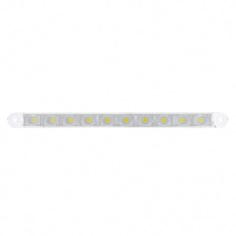 10 LED 9" AUXILIARY LIGHT BAR - BLUE LED/CLEAR LENS