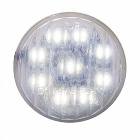 9 WHITE LED 2" AUXILIARY/ UTILITY LIGHT - CLEAR LENS 