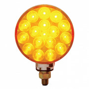 17 LED FLAT LENS DOUBLE FACE TURN SIGNAL LIGHT - AMBER LED/AMBER LENS & RED LED/RED LENS