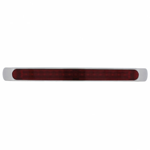 19 RED LED 17" S/T/T LIGHT BAR WITH CHROME BEZEL