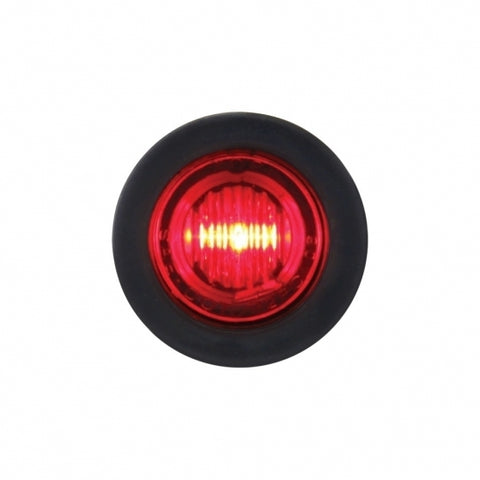 3 RED LED MINI CLEARANCE/MARKER LIGHT WITH RED LENS