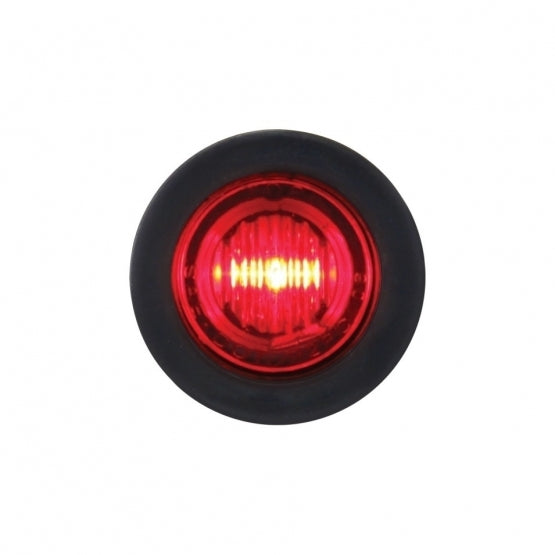 3 RED LED MINI CLEARANCE/MARKER LIGHT WITH RED LENS