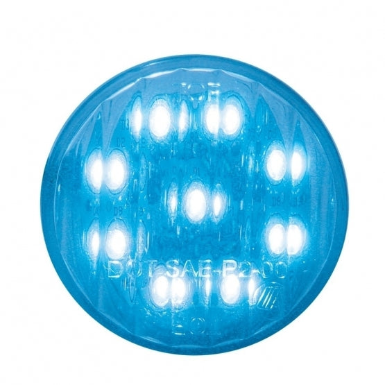 9 BLUE LED 2" AUXILIARY/UTILITY LIGHT - CLEAR LENS