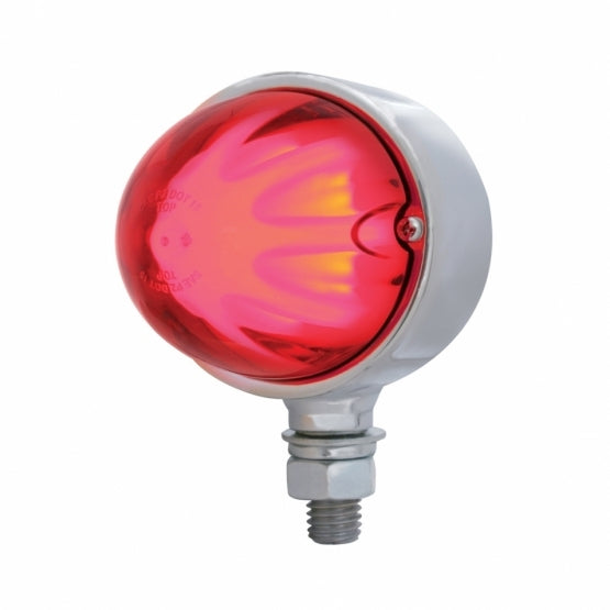  9 LED DUAL FUNCTION SINGLE FACE “GLO” LIGHT - RED LED / RED LENS